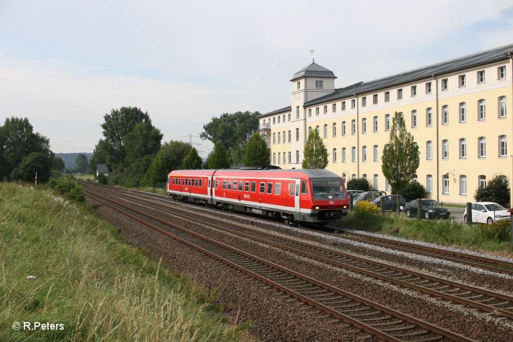 610 004 als RE3513 N�rnberg - Neustadt(Waldnaab) bei einfahrt in Weiden. 01.09.11