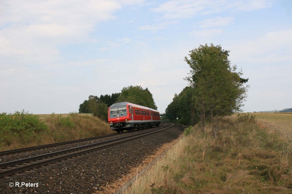 610 519 als RE 5286 Chep - N�rnberg bei Waldershof. 11.09.12