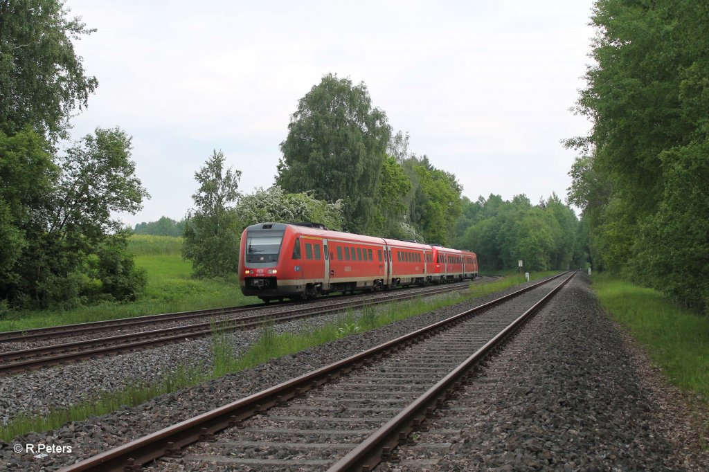 612 059-8 und 113-1 als umleiter IRE 3084 Dresden - N�rnberg bei Sch�nfeld. 09.06.13