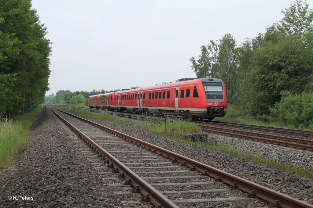 612 059-8 und 113-1 als umleiter IRE 3084 Dresden - N�rnberg bei Sch�nfeld. 09.06.13