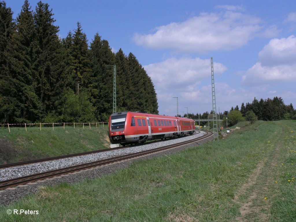 612 095 mit RE Regensburg bei F�hring. 05.05.11