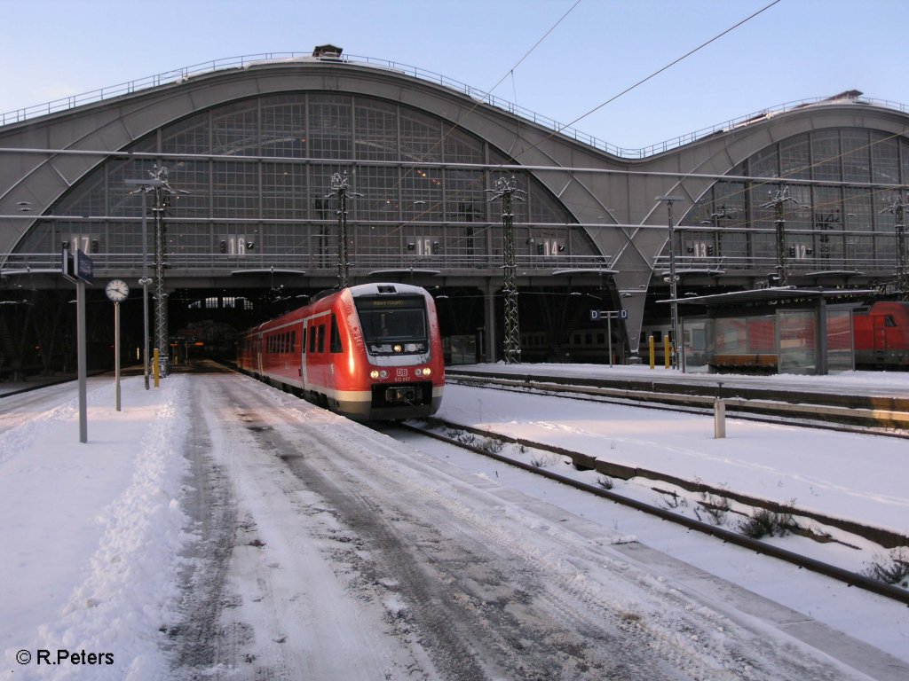 612 107-3 verl�sst Leipzig HBF als RE 17 26231 Adorf (vogtl.). 21.12.09
