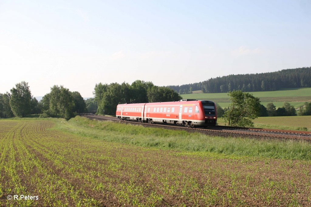 612 125-5 als RE 3692 Regensburg - Gera bei Unterth�lau. 31.05.12