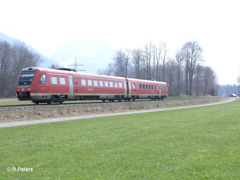 612 576 rollt kurz vor Altst�dten als Re Ulm. 17.04.10