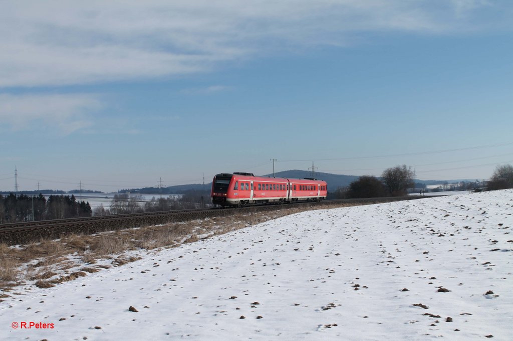 612 592-6 als RE5282 Cheb - N�rnberg bei Brand. 17.03.13