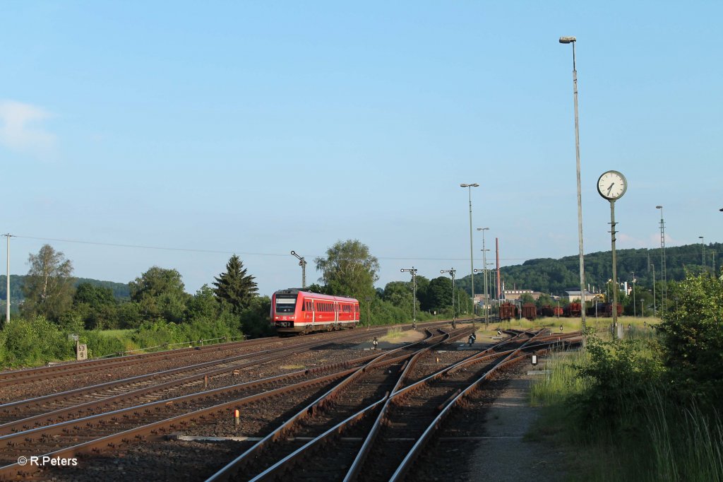 612 598 als RE 3570 Regensburg - Schnadorf - M�nchen bei Luipoldh�he. 08.06.13