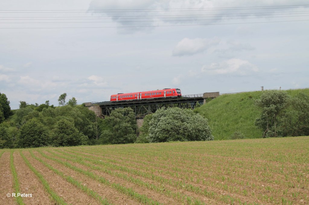 612er auf dem Viadukt von Seu�en. 15.06.13