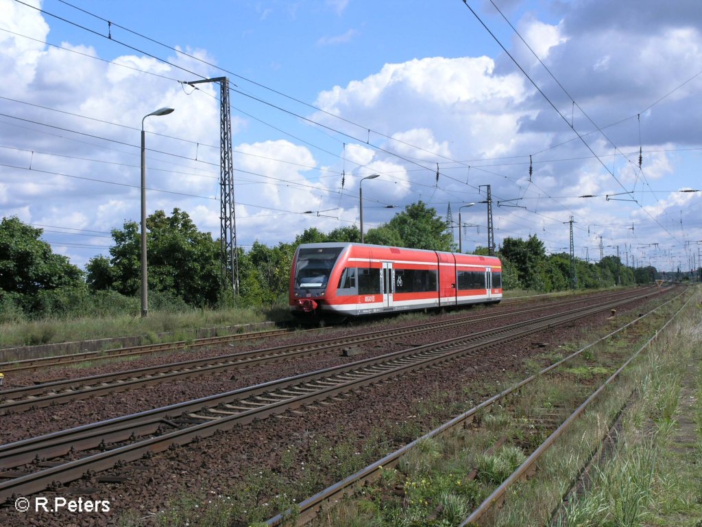 646 005 kommt aus Berlin-Sch�nefeld zur�ck in Saamund eingefahren. 17.08.08