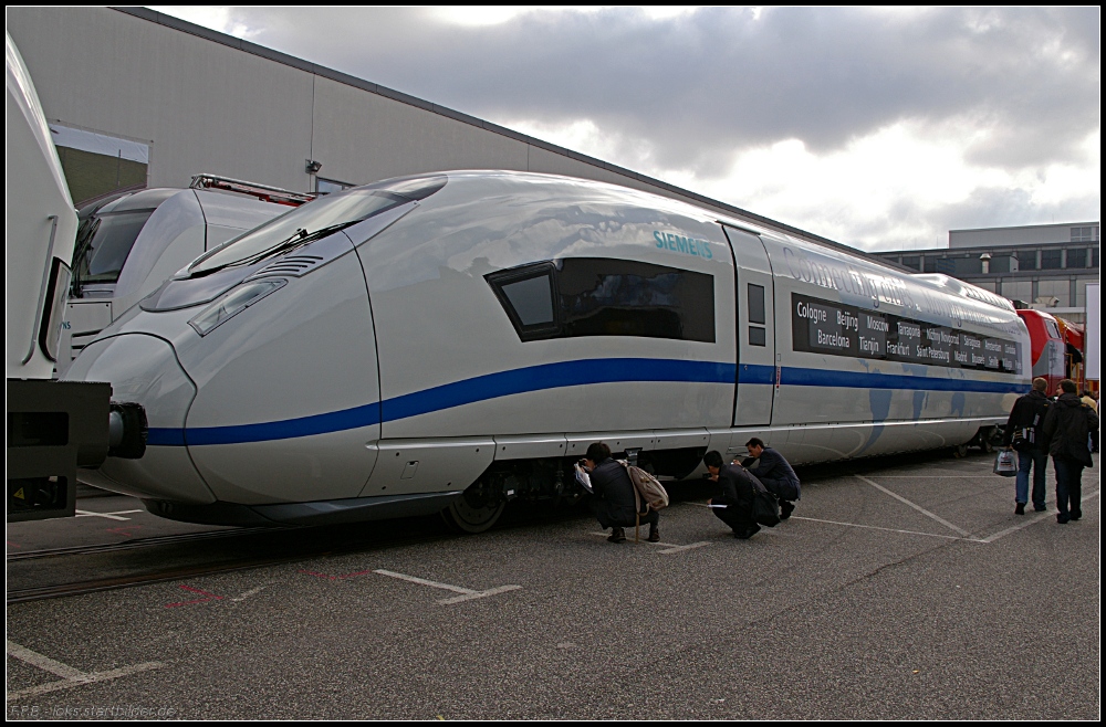 Auch Siemens feilt an einer neuen Generation von Hochgeschwindigkeitsz�gen (INNOTRANS 2010 Berlin 21.09.2010)