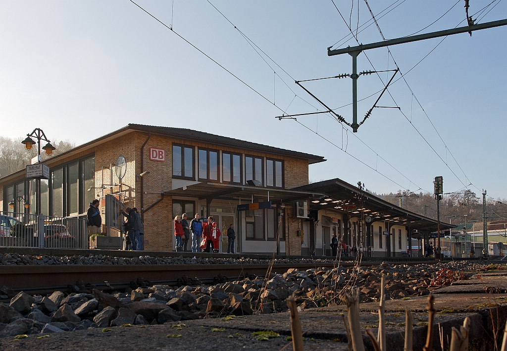Der Bahnhof Betzdorf/Sieg (an der Siegstrecke, KBS 460) am 15.01.2012.
