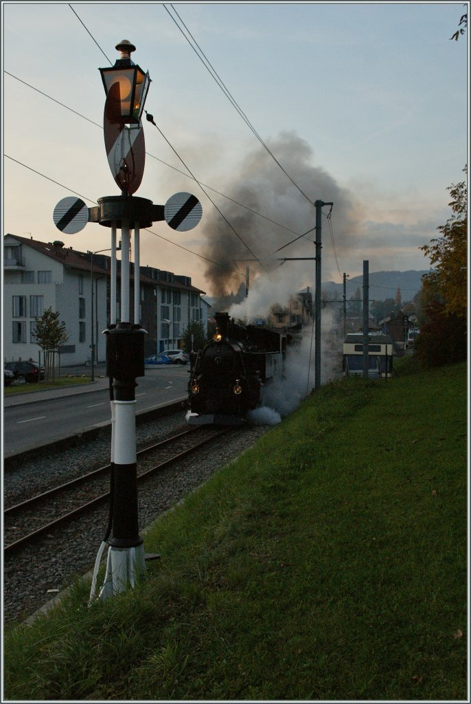 Der letzte Dampfzug der Saison  2011  verlsst Blonay
31. Oktober 2011