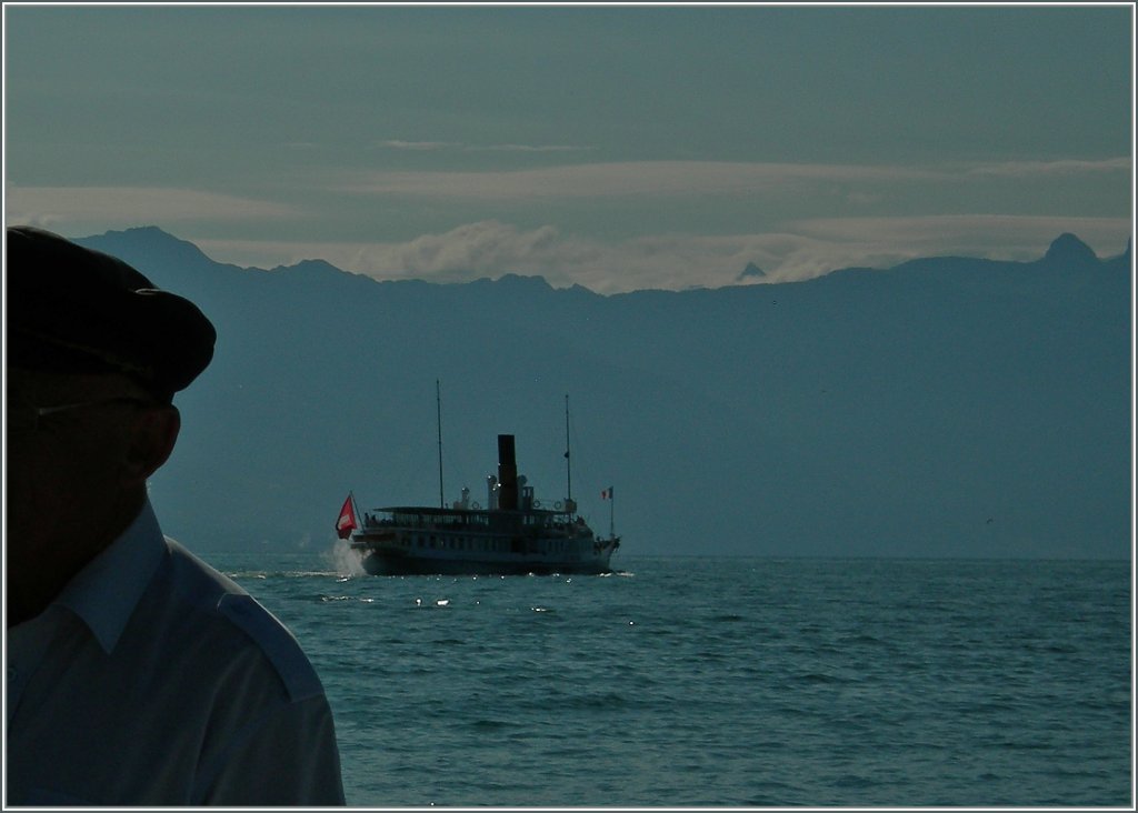 Der Seemann und sein Schiff...
Lausanne Ouchy, den 17. Juli 2012