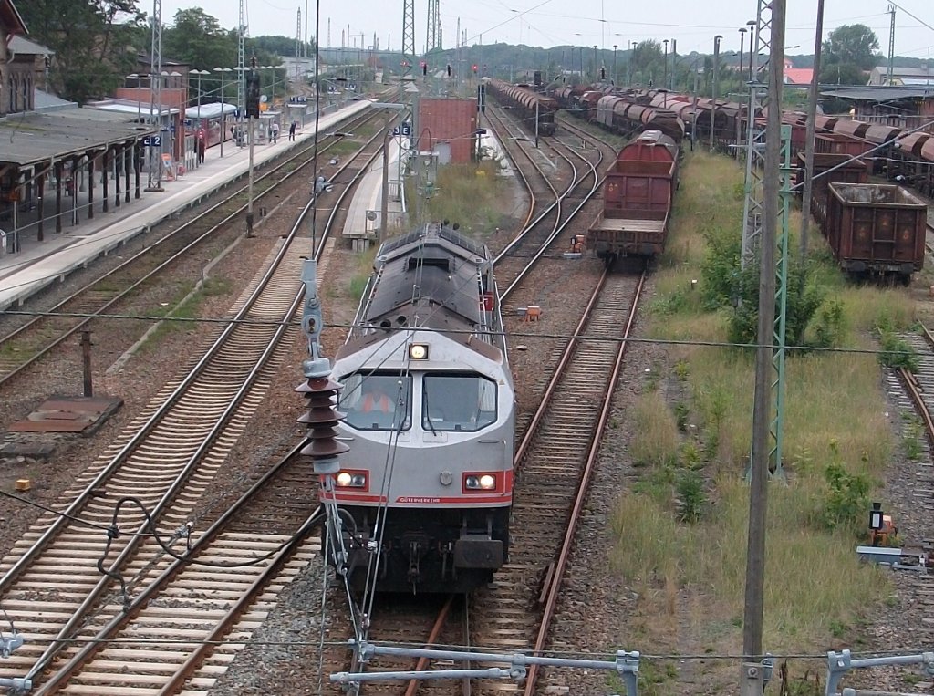 Der Tiger V20 von der Mindener Kreisbahnen(mkb) unterwegs am 23.August 2010 in Bergen/Rgen.