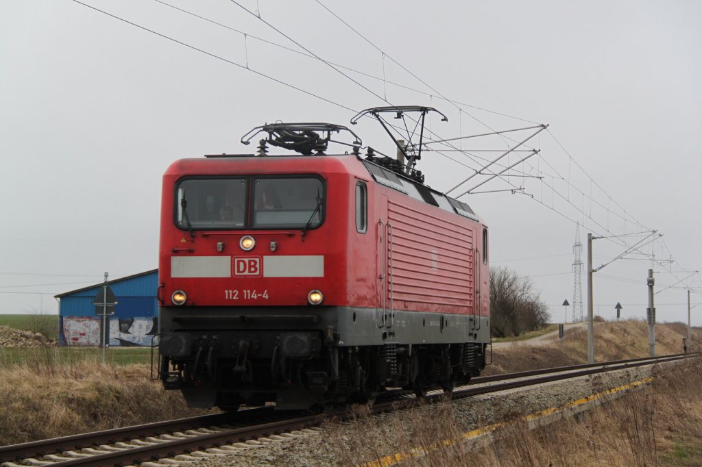 Die Rostocker Lady 112 114-4 kam von ihrer Probefahrt zurck und wurde in Gragetopshof festgenommen.12.03.2012