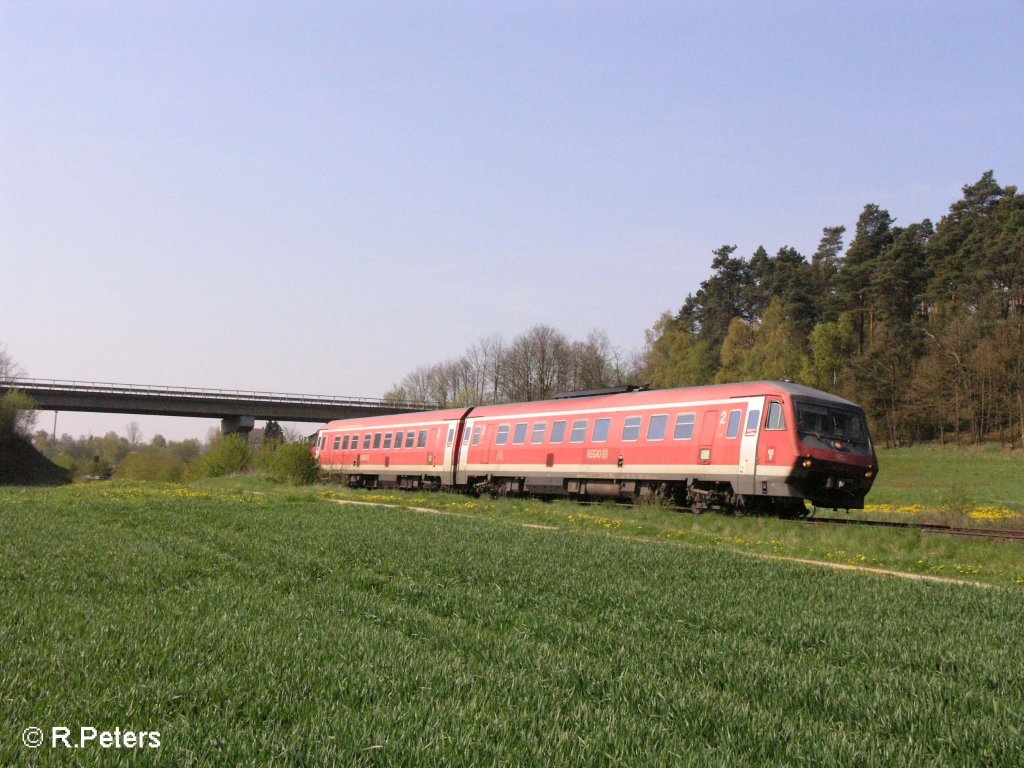 Ein 610er auf dem Weg nach N�rnberg bei Richt bei Schwandorf. 27.04.08