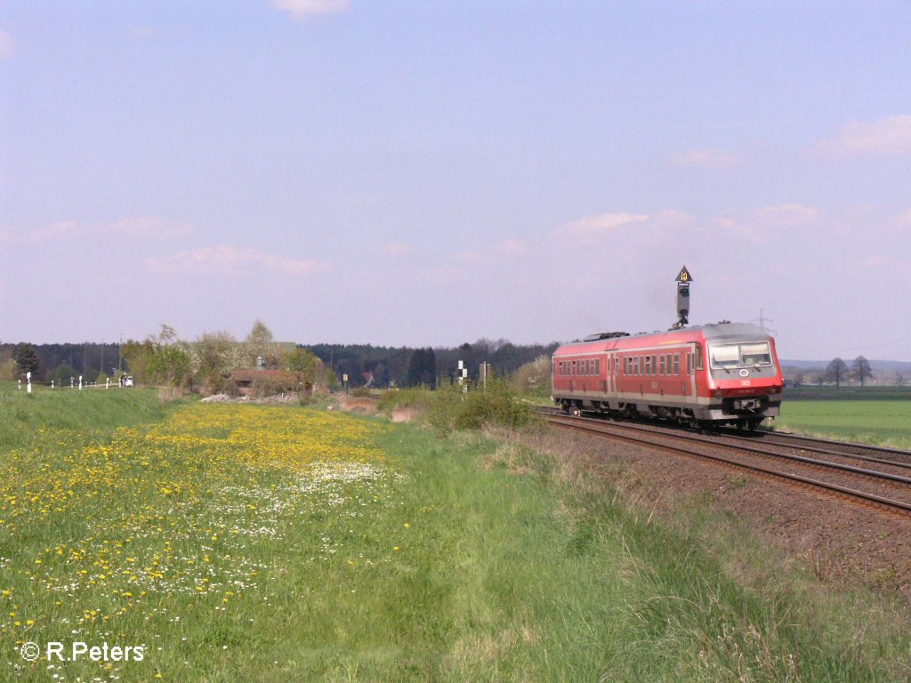 Ein 610er auf dem Weg nach N�rnberg bei Richt bei Schwandorf. 27.04.08