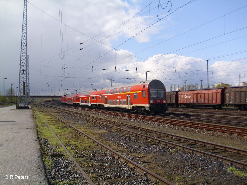 Ein RB11 Frankfurt/Oder fuhr am 21.04.10 in Eisenh�ttenstadt ein.
