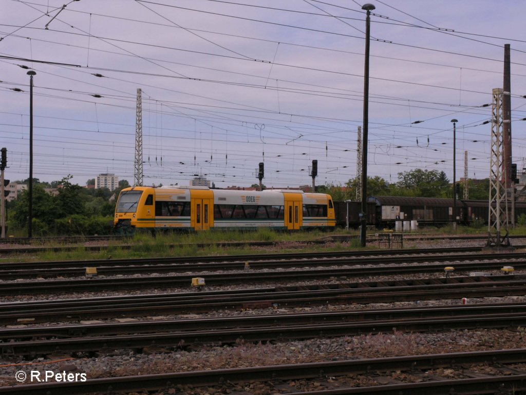 Ein VT650 der ODEG verl�sst Frankfurt/Oder mit einer OE Berlin. 22.05.08
