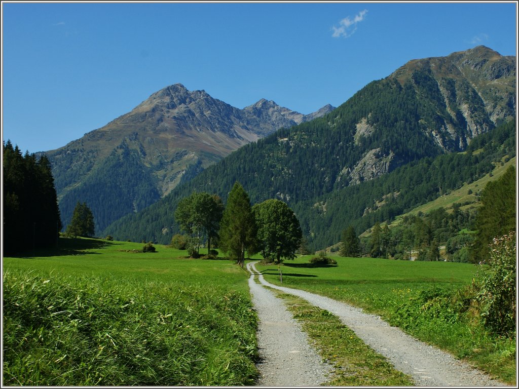 Ein Wanderweg im Engadin.
(11.09.2011)
