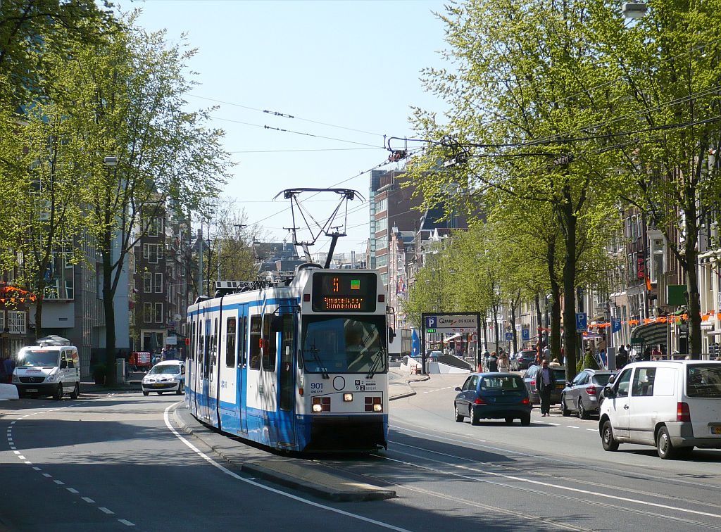 GVBA tram 901 Nieuwezijds Voorburgwal, Amsterdam 01-05-2013.

GVBA TW 901 Nieuwezijds Voorburgwal, Amsterdam 01-05-2013.