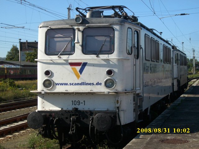 GVG 109-1 und 109-3 am 31.August 2008 abgestellt in Berlin Lichtenberg.