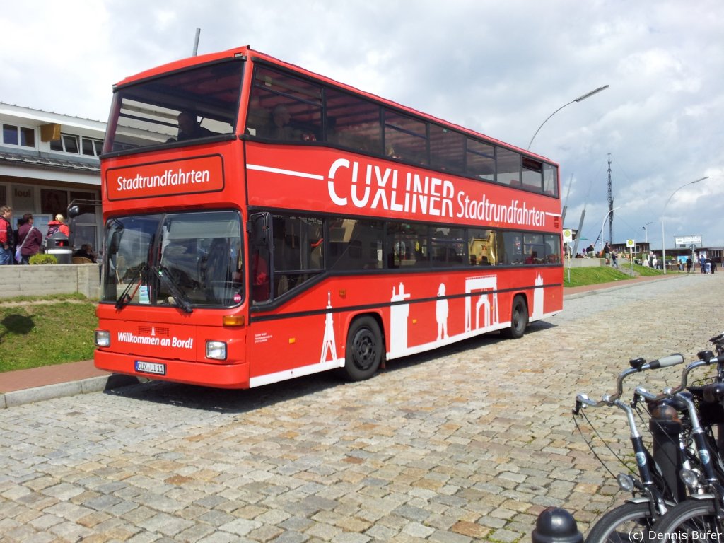 In Cuxhaven sah ich am 03.08.2012 diesen MAN Doppelstockbus als Cuxliner

