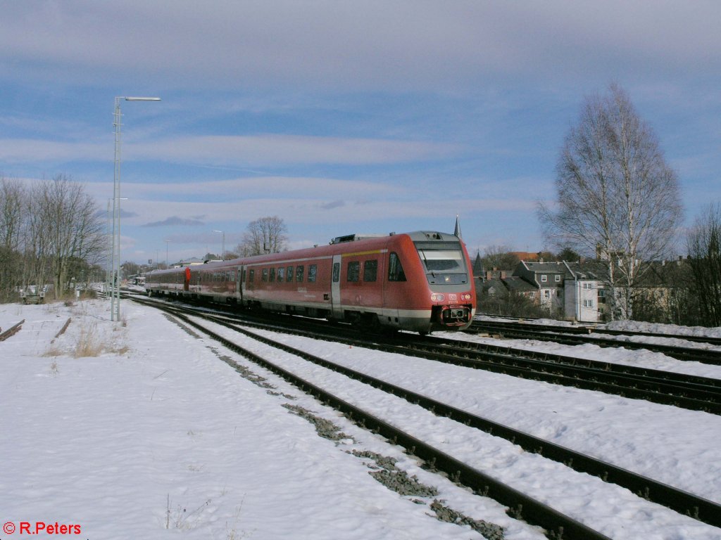 Kurz darauf kam 612 170 mit einem RE nach N�rnberg. 27.02.10