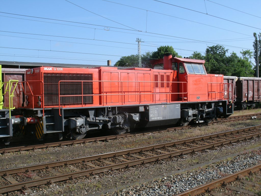 Mak G1206 1507,am 15.Juni 2013,in Bergen/R�gen.