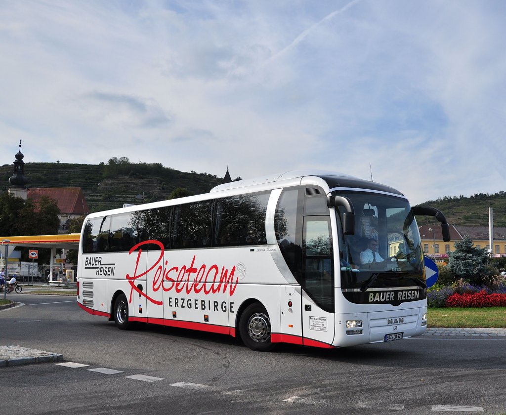 MAN LIONs COACH von BAUER REISEN aus dem Erzgebirge im Sept.2012 in Krems.