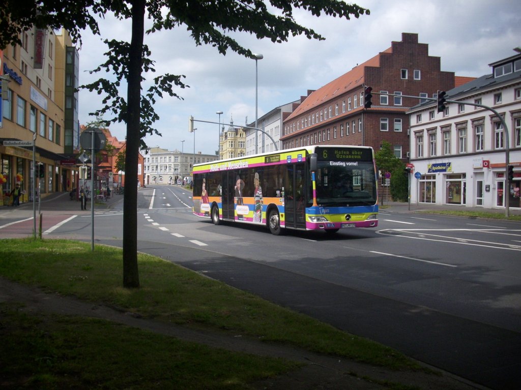 Mercedes Citaro II der Stadtwerke Stralsund (SWS) in Stralsund.