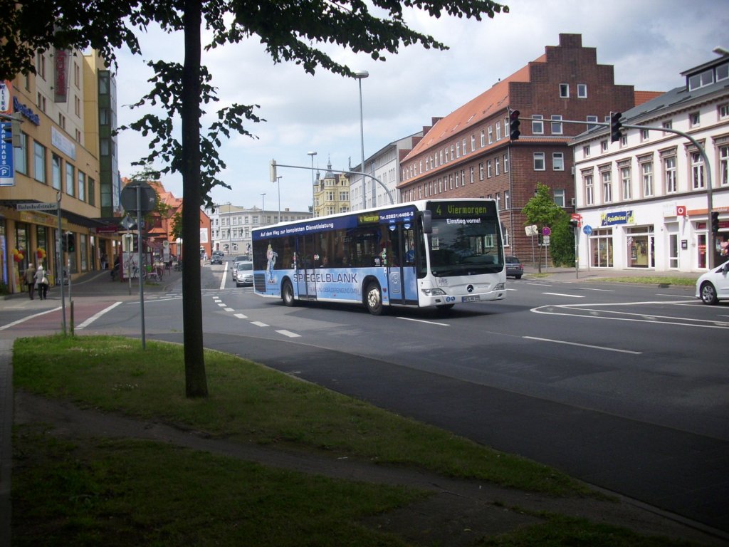 Mercedes Citaro II der Stadtwerke Stralsund (SWS) in Stralsund.

