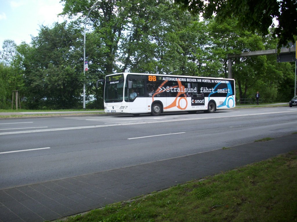 Mercedes Citaro II der Stadtwerke Stralsund (SWS) in Stralsund. 

