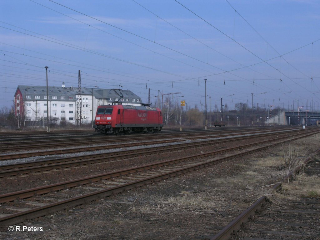Nachschuss von 145 029-5 in Leipzig Sch�nefeld. 05.03.11
