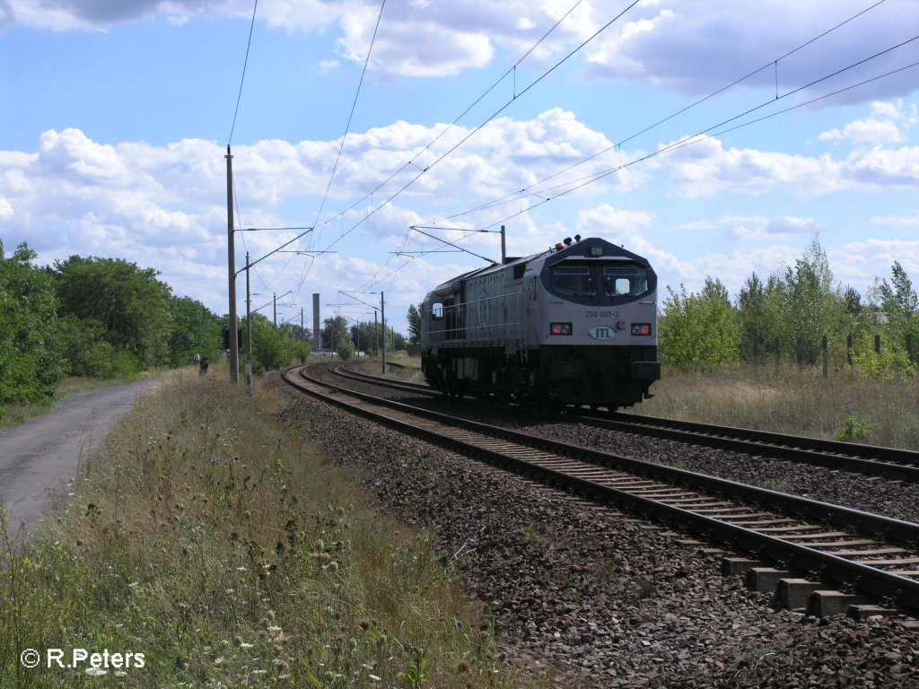 Nachschuss von den Blue Tiger der ITL bei Einfahrt in Eisenh�ttenstadt. 13.08.08
