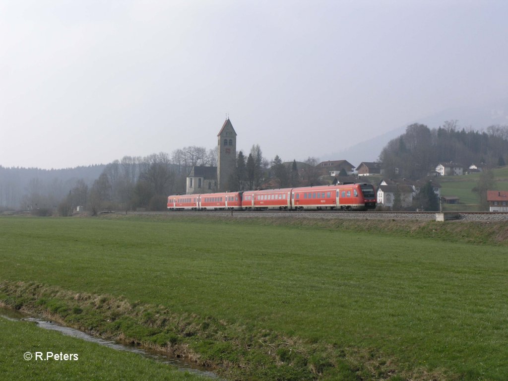 Nachschuss von den zwei 612er bei Stein im Allg�u. 17.04.10