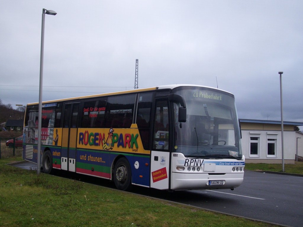 Neoplan Euroliner der RPNV in Sassnitz. 

