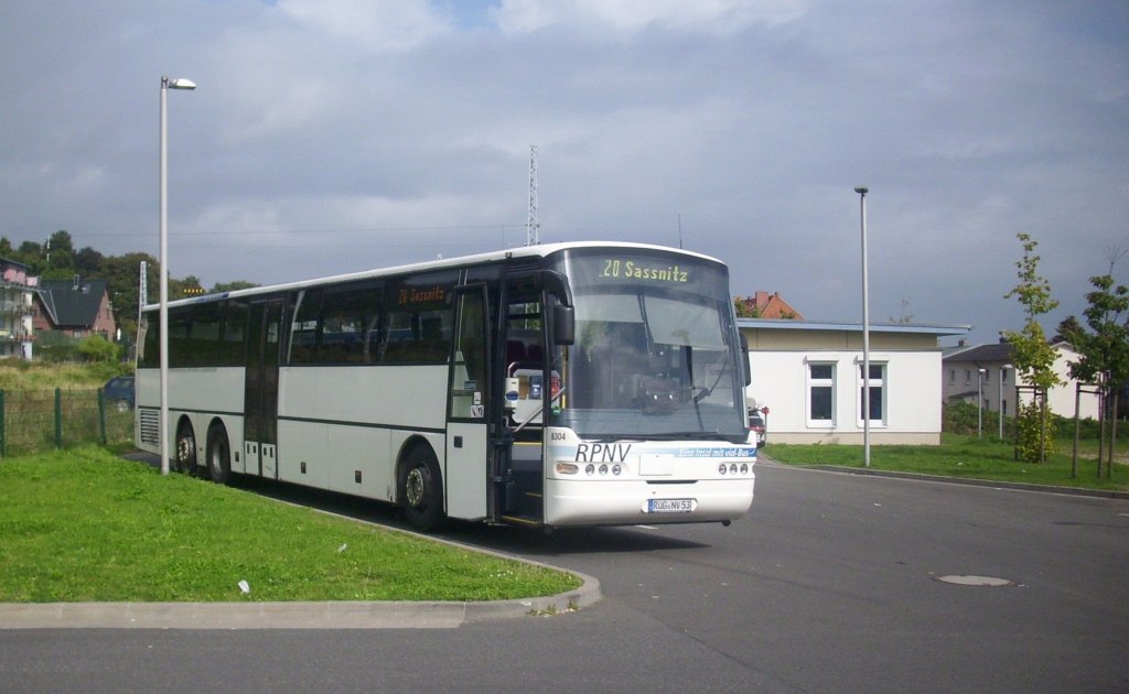 Neoplan Euroliner der RPNV in Sassnitz.
