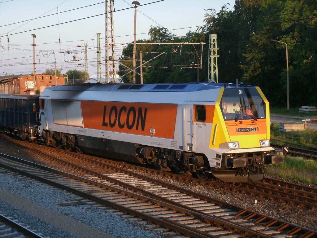 Nicht zu �berh�ren war am Morgen,vom 31.Mai 2011,LOCON-Maxima 401 in Bergen/R�gen.