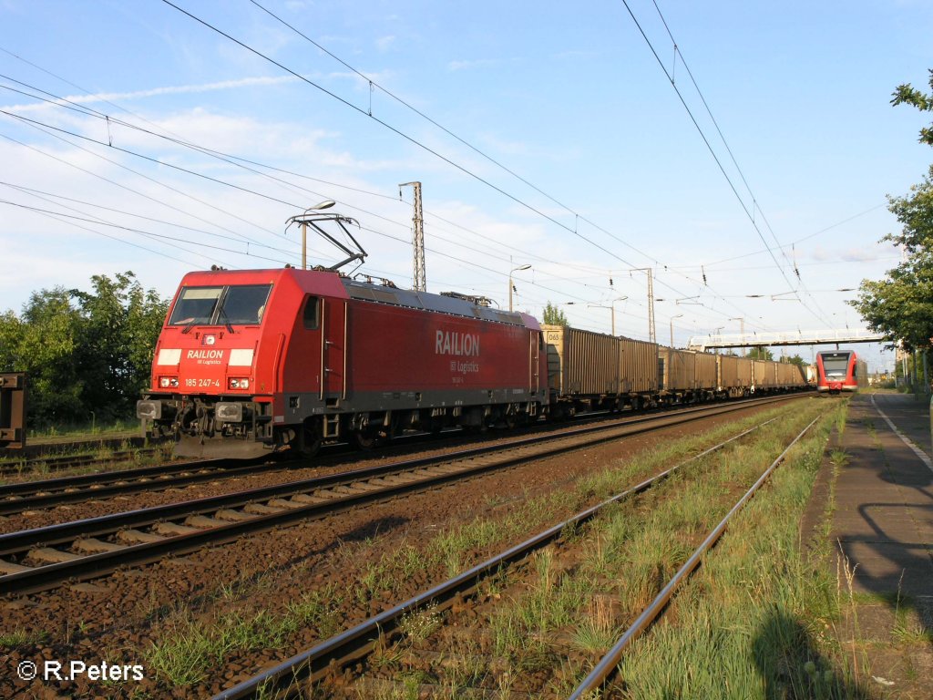 Noch mal den Zug bei dme sch�nen Abendlicht. 17.08.08