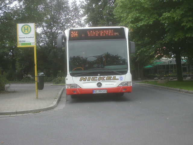 Ort Gelsenkirchen Nickel bus alte lakierungsart 
nachCaciliahof