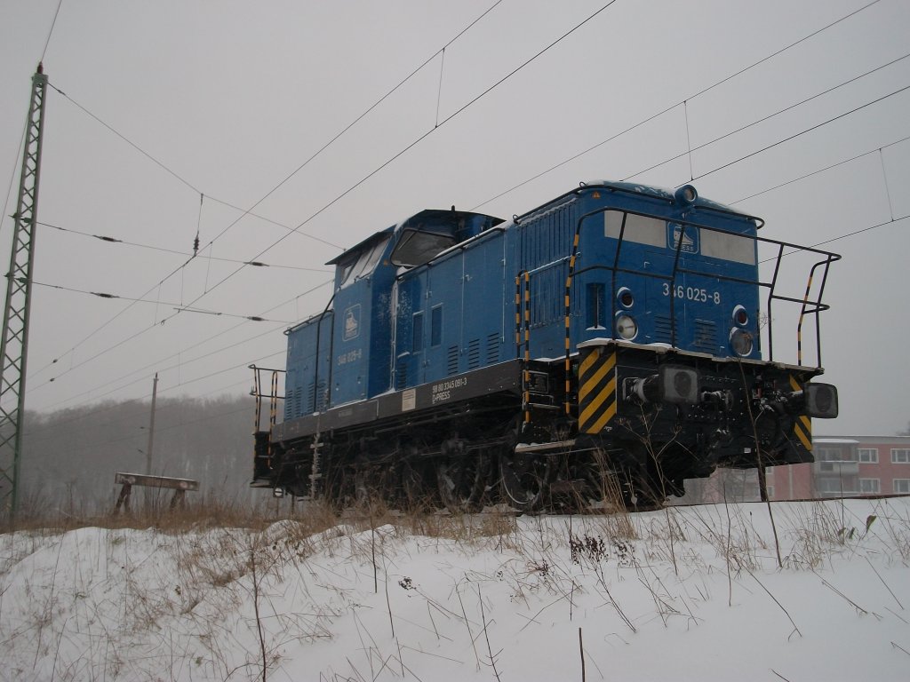 PRESS 346 025-8 am 02.Dezember 2010 in Bergen/R�gen.