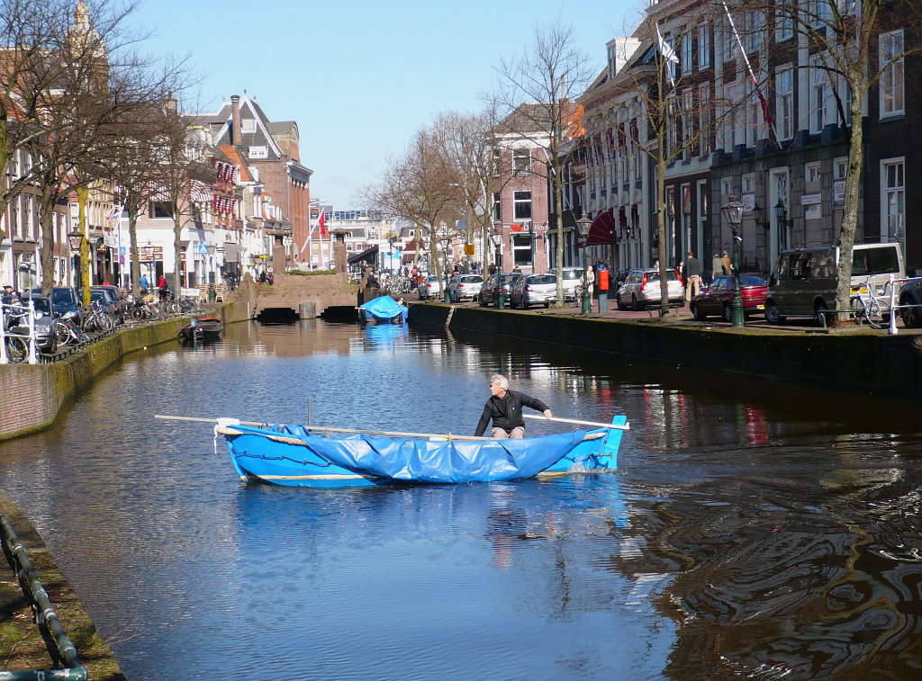 Rapenburg Leiden am 19-03-2011.