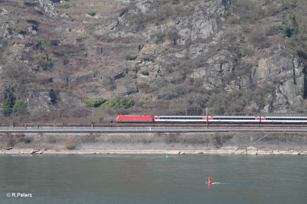 Seitenaufnahme vom EC07 Hamburg - Chur. 08.03.13