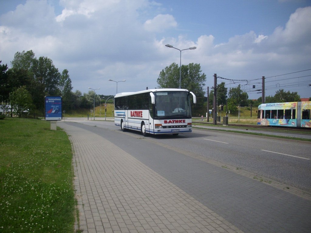 Setra 315 GT von Bathke aus Deutschland in Rostock.

