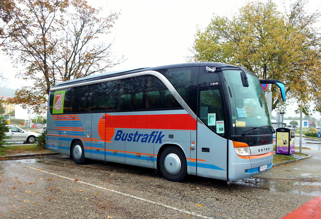 Setra 411 HD von BUSTRAFIK Reisen aus �sterreich in Krems.