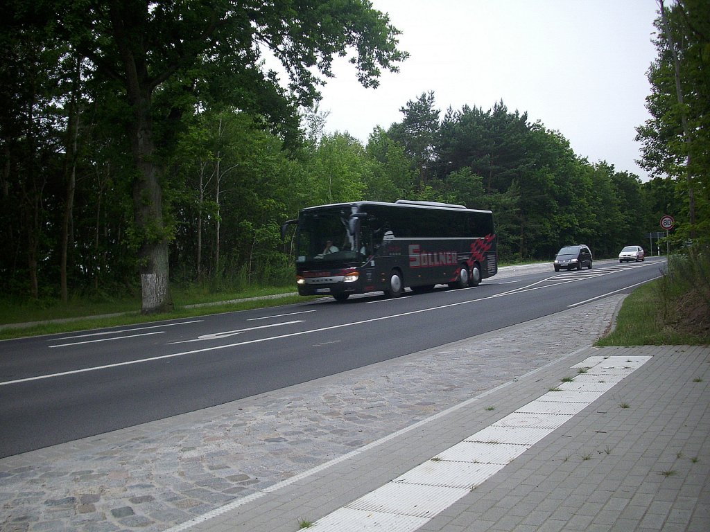 Setra 416 GT-HD von Sollner aus Deutschland in Zirkow.