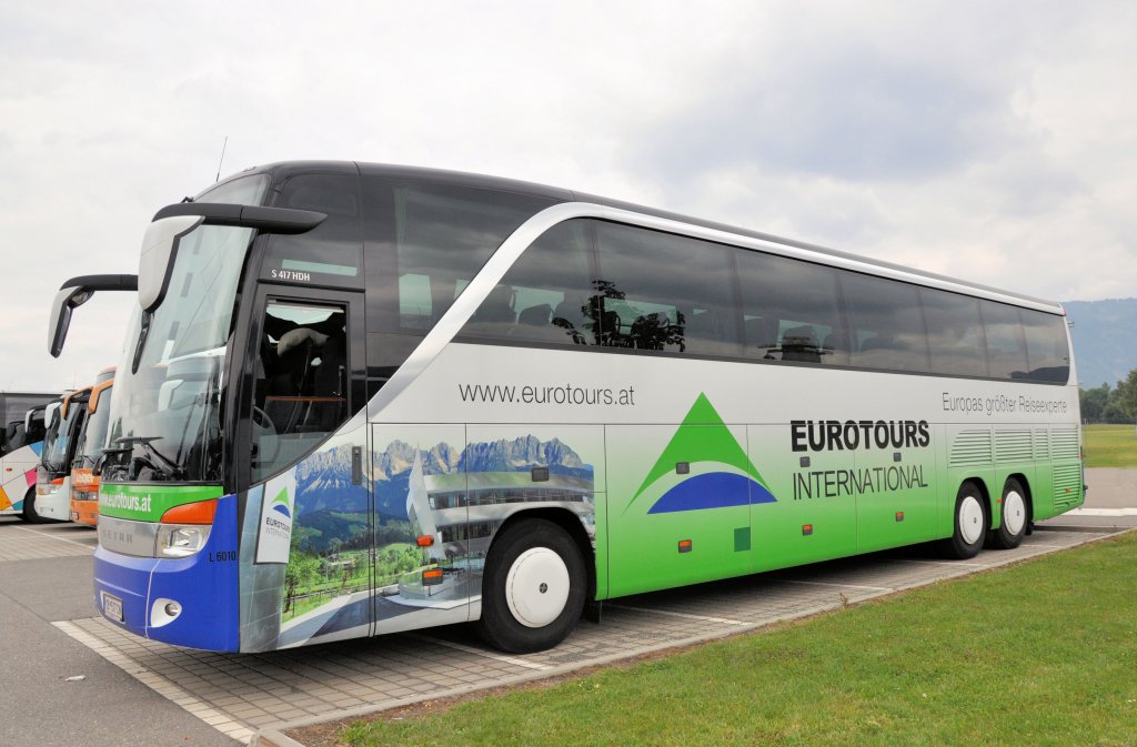 SETRA 417 HDH von EUROTOURS aus �sterreich anl�sslich der AIRPOWER13 in Zeltweg,28.6.2013.