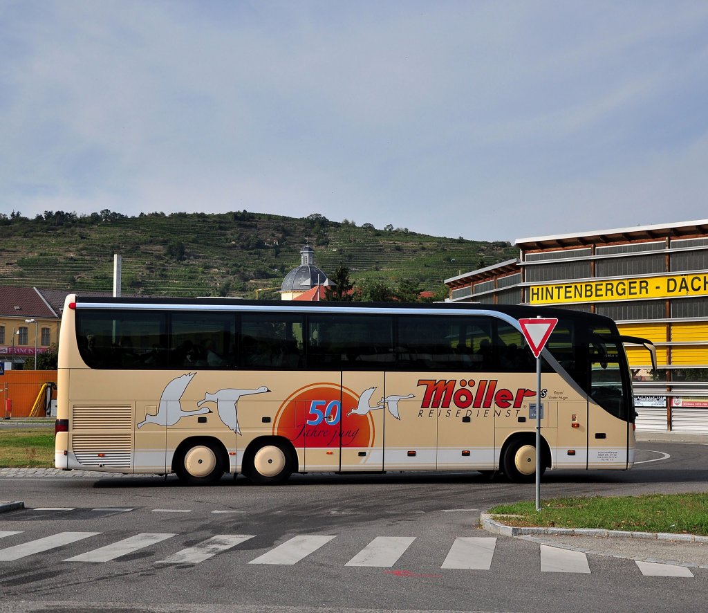 SETRA S415 HDH vom Reisedienst M�LLER aus der BRD.Krems,September 2012.