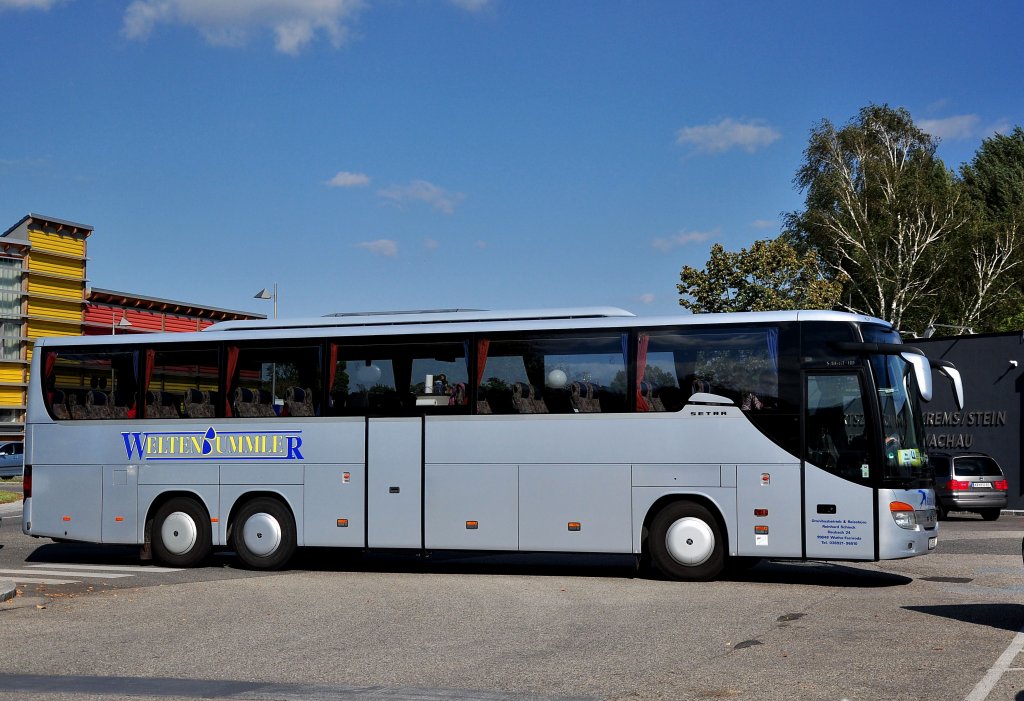 SETRA S416 GT-HD vom Reisebro Reinhard SCHIECK aus Deutschland im September 2012 in Krems gesehen.