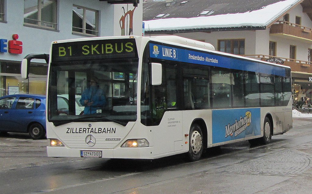 SKIBUS Citaro I in Mayrhofen am 28.1.2012.